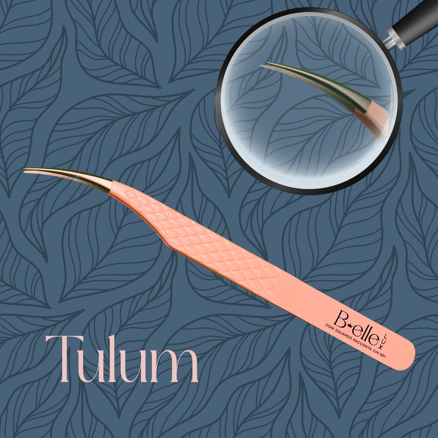 Tulum Tweezers. Ergonomic for Eyelash Separation