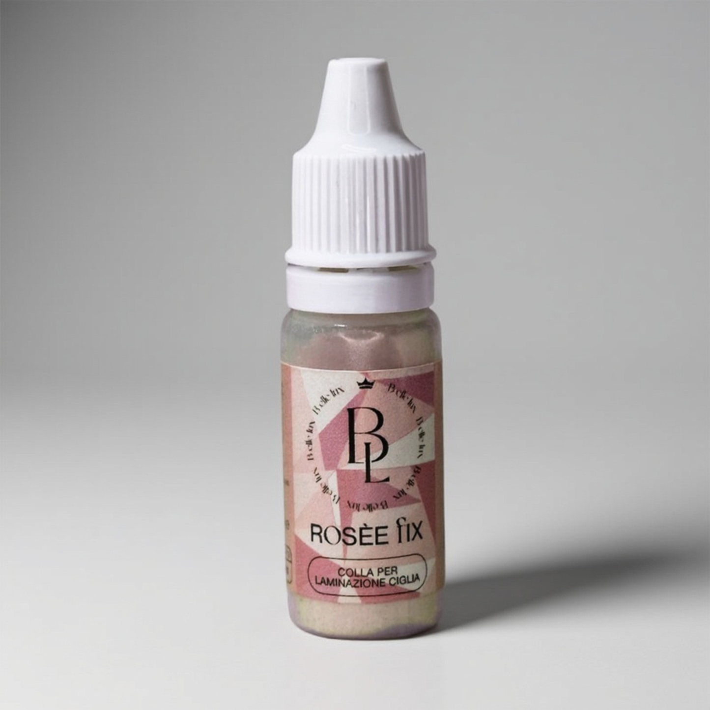 Rosée Fix | Pegamento en polvo rosa para laminación de pestañas: innovación y precisión profesional