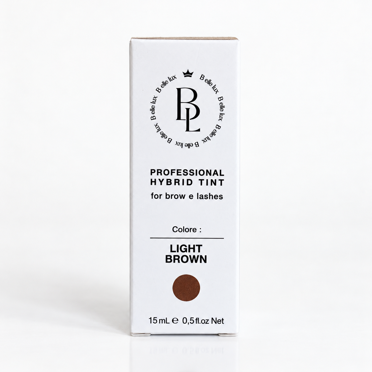 Tinta Ibrida Liquida Professionale per Sopracciglia e Ciglia - LIGHT BROWN | B.ellelux