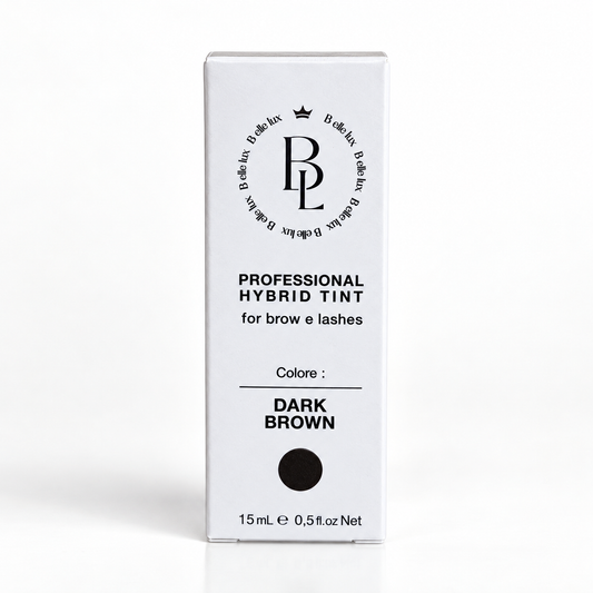 Tinta Ibrida Liquida Professionale per Sopracciglia e Ciglia - DARK BROWN | B.ellelux