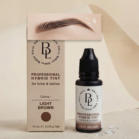 Tinta Ibrida Liquida Professionale per Sopracciglia e Ciglia - LIGHT BROWN | B.ellelux