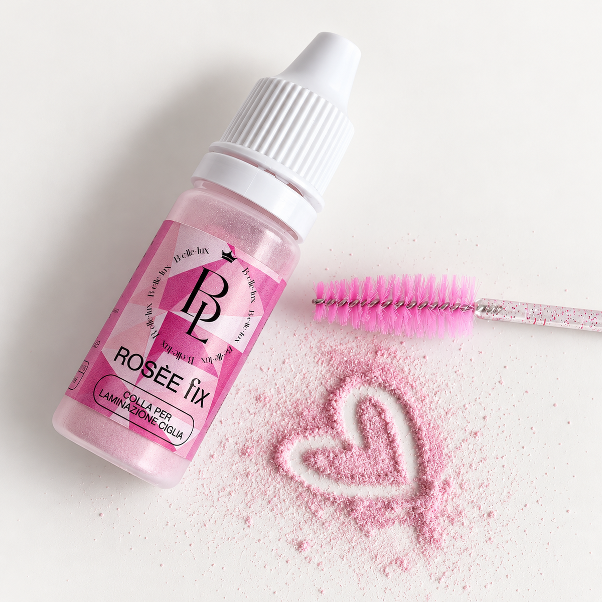 Rosée Fix | Powder glue Rosa per Laminazione Ciglia.