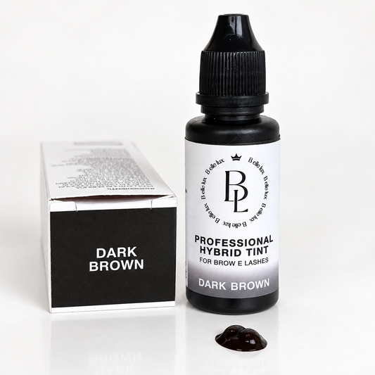 Tinta Ibrida Liquida Professionale per Sopracciglia e Ciglia - DARK BROWN | B.ellelux