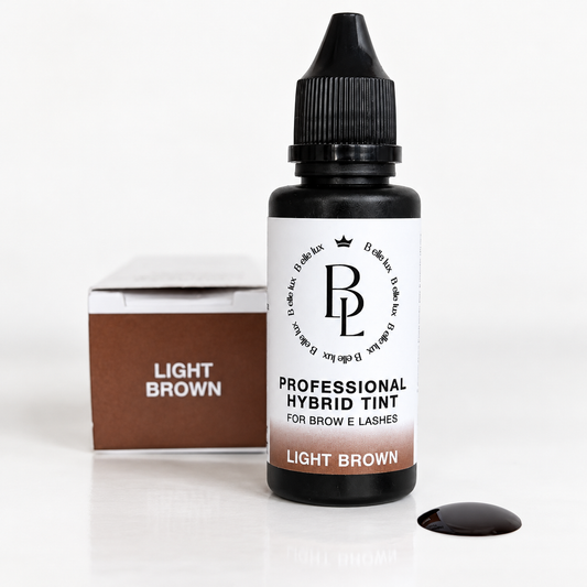 Tinta Ibrida Liquida Professionale per Sopracciglia e Ciglia - LIGHT BROWN | B.ellelux