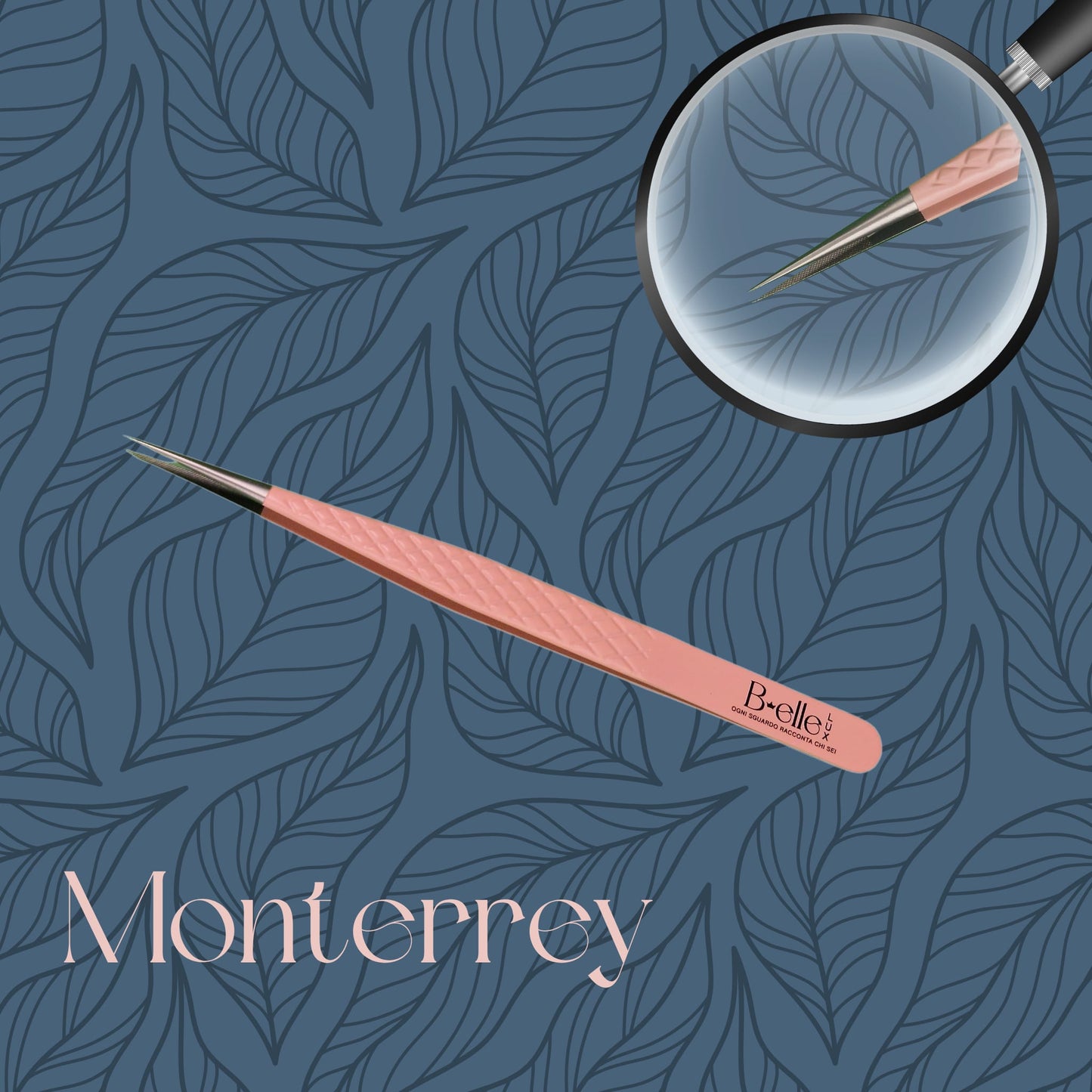 Pinzetta Monterrey – Punta Dritta per Separazione Ciglia Extension | Grip Perfetto