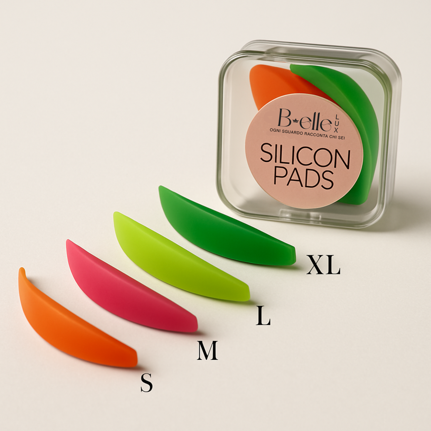 Silicon Pads L Curl for Eyelash Lamination .4 Sizes S/M/L/XL